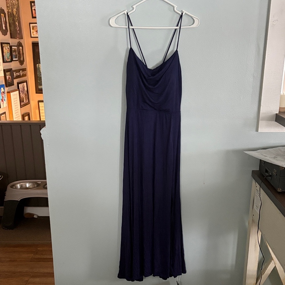 HALARA Deep Blue Maxi Dress